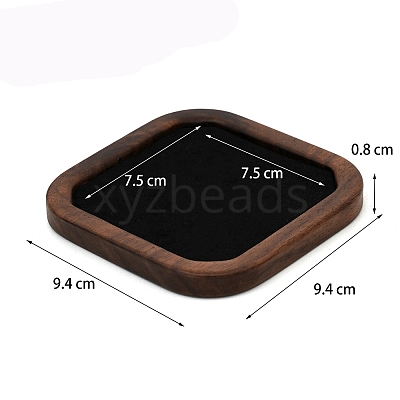 Wood with Velvet Jewelry Plate PW-WG18053-02-1