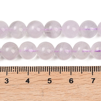 Natural Lavender Amethyst Beads Strands G-Z136-A01-8mm-1