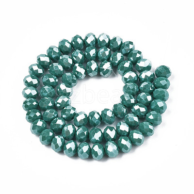 Electroplate Glass Beads Strands EGLA-A034-P3mm-A09-1