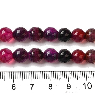 Dyed & Heated Natural Dragon Veins Agate Beads Strands G-P539-A01-09-1