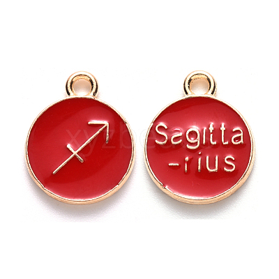 Alloy Enamel Pendants ENAM-SZ0001-27B-F-1