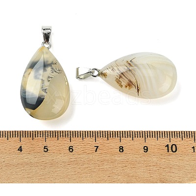 Natural Banded Agate Pendants GG-K002-09S-1