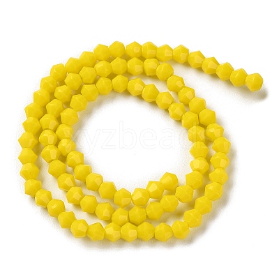 Opaque Solid Color Imitation Jade Glass Beads Strands EGLA-A039-P4mm-D05-1