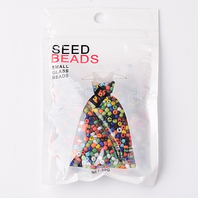 Mixed Color 8/0 Opaque Colours Round Glass Seed Beads X-SEED-A010-3mm-51-1