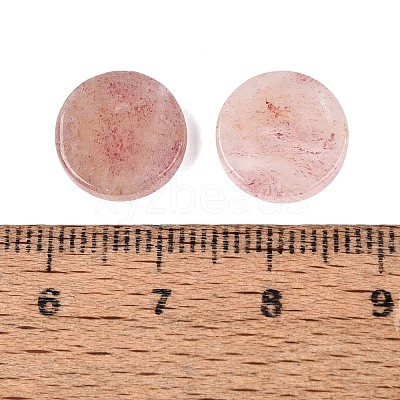 Synthetic Strawberry Quartz Pendants G-Q606-41G-1
