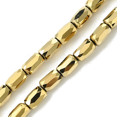 Electroplate Glass Beads Strands GLAA-Q101-02A-FP01-1
