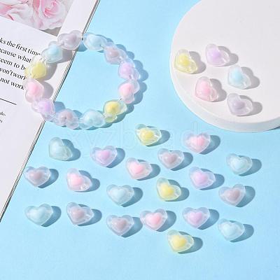50Pcs 5 Colors Transparent Acrylic Beads TACR-CC0001-02-1