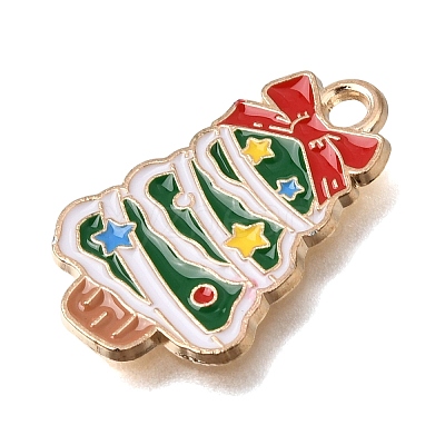 Alloy with Green Enamel Pendants AL-CBA9E11-04KCG-02B-1
