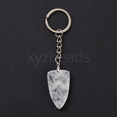 Natural Quartz Crystal Sailor's Knot Pendant Keychain KEYC-E038-03P-06-1
