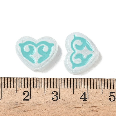 Dyed & Heated Baking Paint Glass Beads LAMP-D004-02B-1