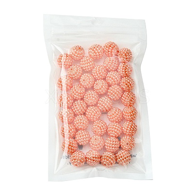 Imitation Pearl Acrylic Beads OACR-FS0001-45A-1