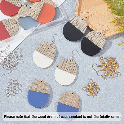 DIY Dangle Earring Making Kits RESI-OC0001-24-1