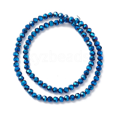 Electroplate Glass Beads Strands EGLA-K015-09A-1