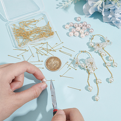 150Pcs 304 Stainless Steel Ball Head Pins STAS-UN0058-93D-G-1