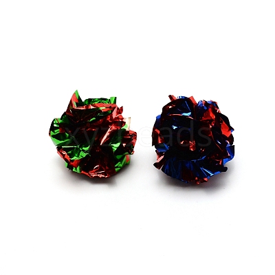 PET Plastic Aluminizing Crinkle Balls AJEW-WH0013-49-1