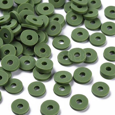 Handmade Polymer Clay Beads CLAY-R067-6.0mm-B43-1