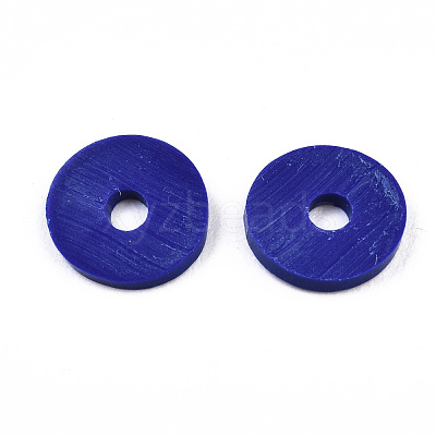 Handmade Polymer Clay Beads CLAY-R067-6.0mm-B09-1