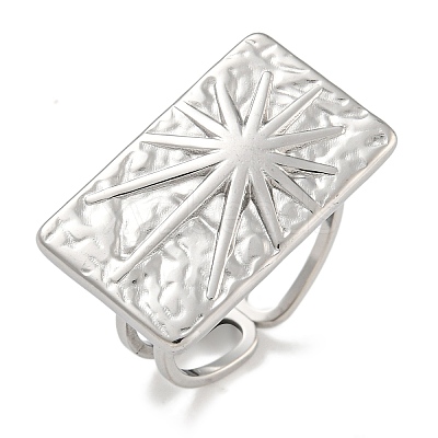 304 Stainless Steel Ring for Women RJEW-U014-18P-1