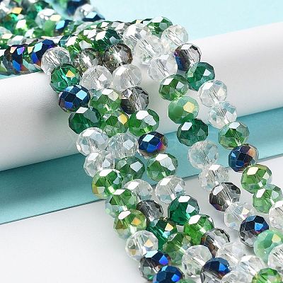 Glass Beads Strands EGLA-A034-M8mm-24-1