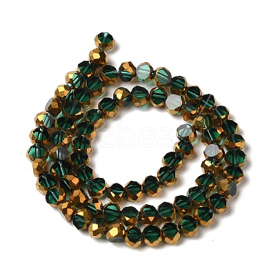 Electroplate Glass Beads Strands X-EGLA-P061-01B-06-1