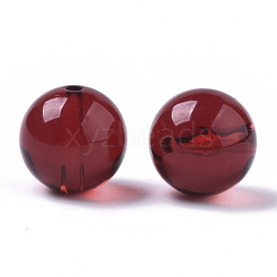Transparent Acrylic Beads OACR-S037-001A-1
