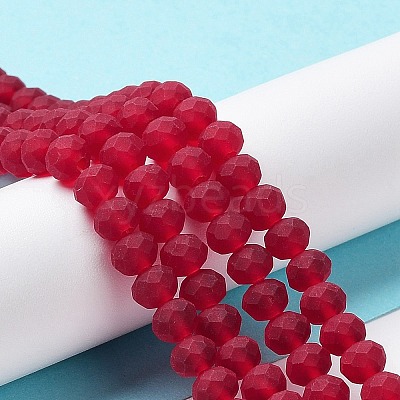 Transparent Glass Beads Strands X-EGLA-A034-T6mm-MD07-1