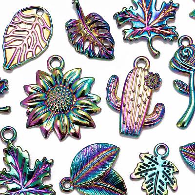 32Pcs 8 Style Alloy Pendants FIND-LS0001-19MC-1