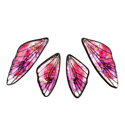 Transparent Resin Wing Pendants Set RESI-TAC0021-01B-1