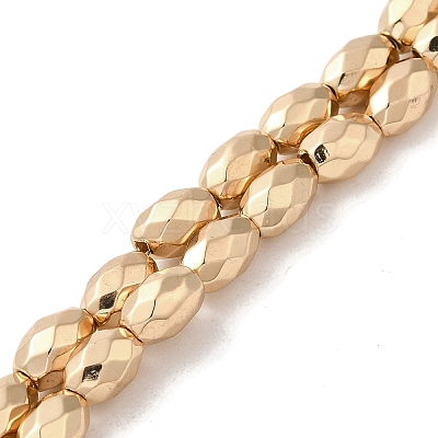 Electroplated Strong Magnetic Synthetic Hematite Beads Strands G-P518-03A-1