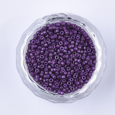 Baking Paint Cylinder Seed Beads SEED-Q036-02A-D07-1