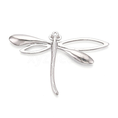 304 Stainless Steel Dragonfly Pendant Cabochon Settings STAS-T069-24P-1