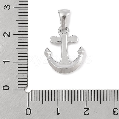 304 Stainless Steel Micro Pave Cubic Zirconia Pendants STAS-D112-03P-04-1