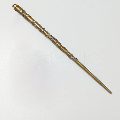 Tibetan Style Alloy Hair Stick Findings X-TIBE-R310-35AB-NR-1
