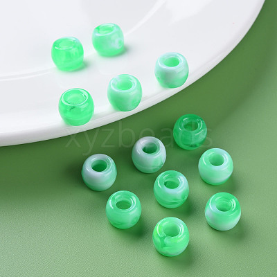 Acrylic European Beads MACR-S375-002A-01-1
