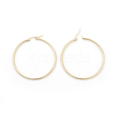 304 Stainless Steel Hoop Earrings Sets EJEW-MSMC003-10G-1