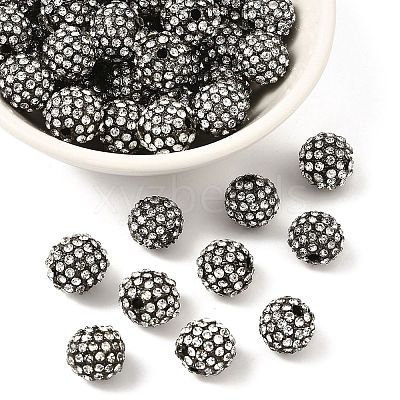 Alloy Rhinestone Beads RB-A034-10mm-A01B-1