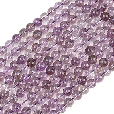 Natural Amethyst Beads Strands GG-CBA20C8-A02-10MM-1