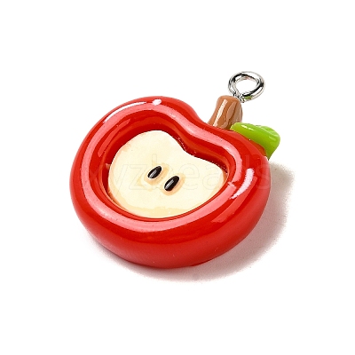 Opaque Resin Pendants RESI-K045-01C-1