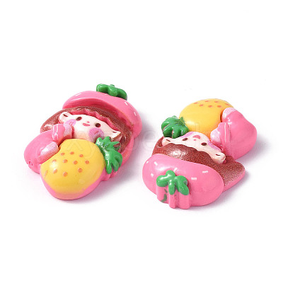Opaque Resin Cabochons CRES-P023-06K-1