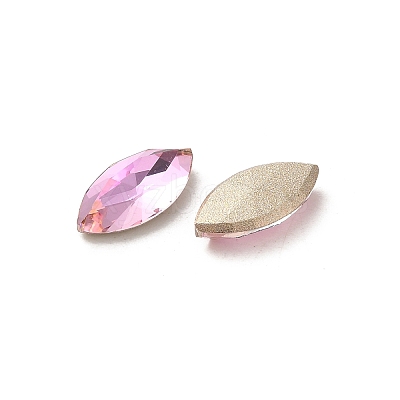 Glass Rhinestone Cabochons RGLA-P037-09B-D223-1