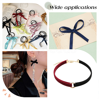 5 Bags 5 Colors Velvet Ribbon OCOR-AR0001-54C-1