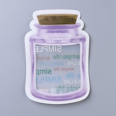 Reusable Bottle Shape Zipper Sealed Bags OPP-Z001-04-A-1