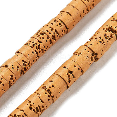 Natural Lava Rock Dyed Beads Strands G-K375-G10-01-1