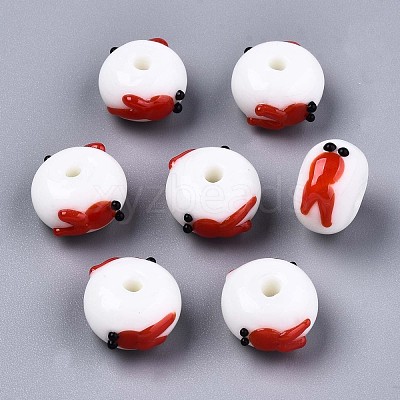 Handmade Bumpy Lampwork Beads LAMP-S194-004D-1