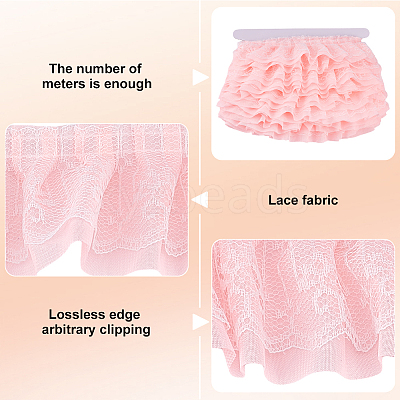 1Pc Polyester Lace Ribbon OCOR-MA0001-44A-1