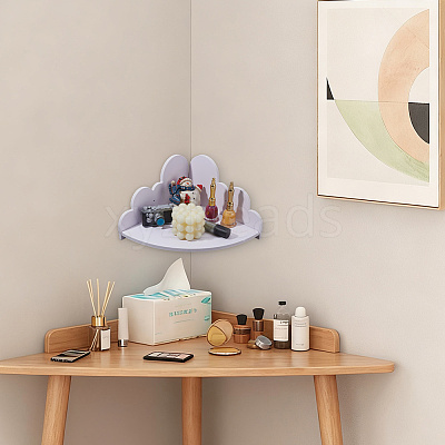 Cloud Shape Wood Wall-mounted Storage Rack AJEW-WH0816-412B-1