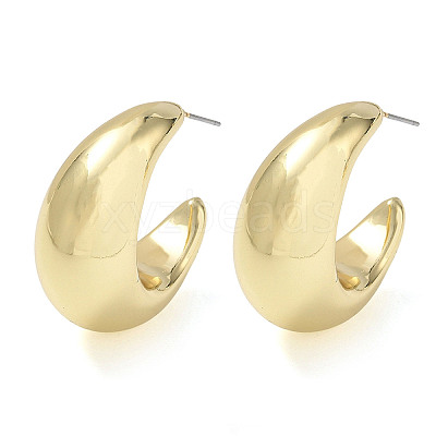 Brass Stud Earrings KK-CBA50B0-01G-1