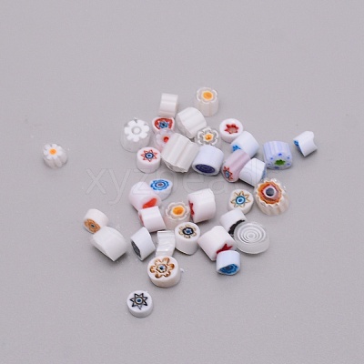 Millefoiri Glass Beads LK-WH0001-01C-1