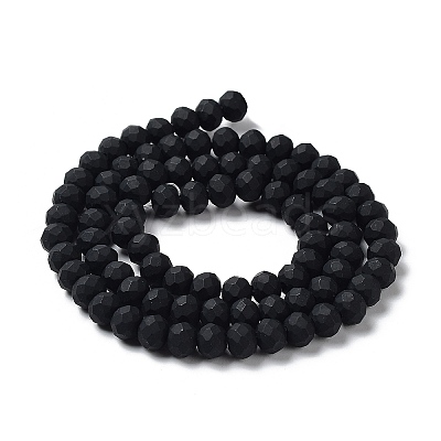 Glass Beads Strands EGLA-A034-P4mm-MD-M-1