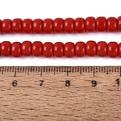 Opaque Glass Beads Strands GLAA-NH0002-B01-C04-1